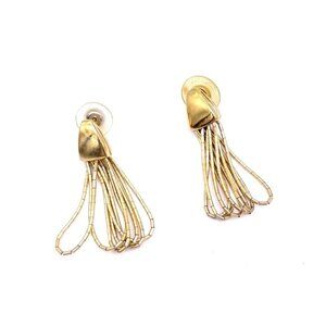 Dakota West Shube Retro Vermeil Earrings 925 Sterling Silver Half-Oval Tops